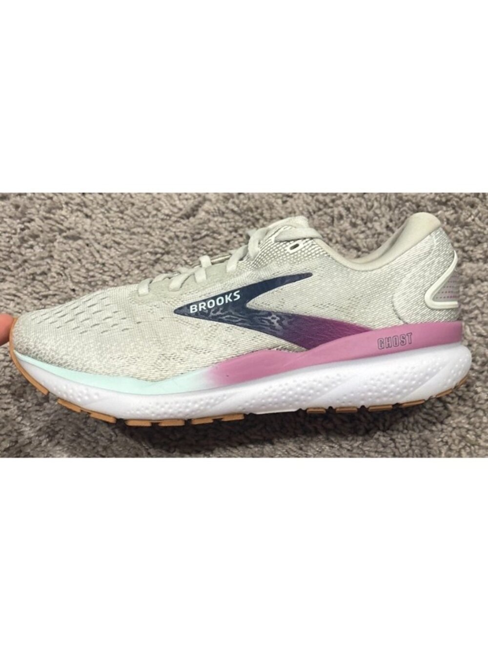 Brooks Women's Ghost 16 1204071B175 Gray Running Shoes Sneakers Size 7 B